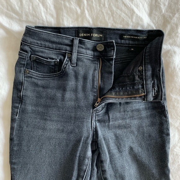 Denim Forum The Nico Mid Rise Skinny Denim Jeans 26L - Picture 12 of 13